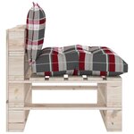 Vidaxl salon de jardin palette 9 pièces avec coussins bois de pin