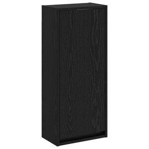 vidaXL Meuble de lavabo mural Chêne noir 35 x 20 x 81 cm