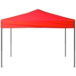 vidaXL Tente de réception pliable Rouge 3x3 m