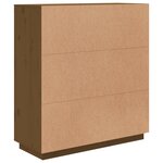 vidaXL Buffet haut Marron miel 100x40x108 5 cm Bois massif de pin