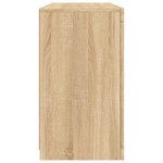 vidaXL Buffet avec lumières LED chêne sonoma 123x37x67 cm
