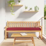 vidaXL Set de coussins de palette 2 Pièces Rouge bordeaux 200 x 40 x 8 cm