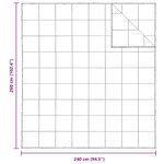 vidaXL Couettes & Duvets Blanc 240 x 260 cm Bas