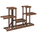 vidaXL Support à fleurs 110x25x73 cm bois massif de sapin