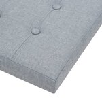 vidaXL Tabourets de rangement pliables lot de 2 gris clair Faux lin