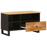 vidaXL Meuble TV Marron 80 x 33 x 46 cm Bois de mangue massif