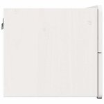 vidaXL Table de chevet Blanc 39 x 34 x 33 cm Bois massif en pin