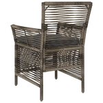 vidaXL Chaise d'Extérieur 2 Pièces Gris et Gris foncé polyrotin