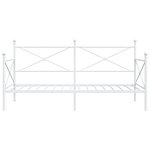 vidaXL Lit de repos sans matelas blanc 107x203 cm acier