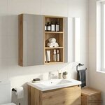 vidaXL Armoire murale de salle de bain Chêne artisan 30 x 10 x 60 5 cm