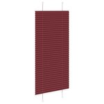 vidaXL Store plissé rouge bordeaux 65x150 cm largeur du tissu 64 4 cm