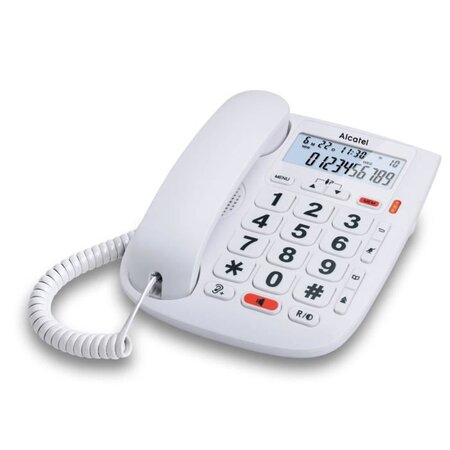 Alcatel TMax 20 Blanc Téléphone Filaire Senior