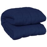 vidaXL Couverture lestée Bleu 152x203 cm 11 kg Tissu