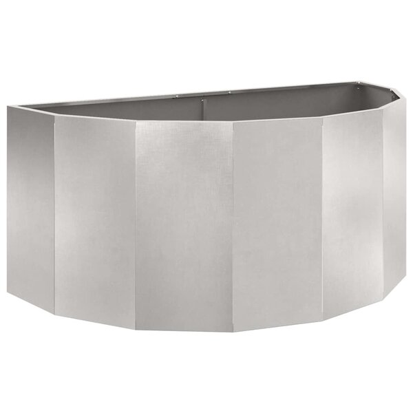 vidaXL Jardinière Argent 120 x 60 x 50 cm Acier inoxydable