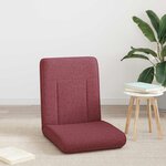 vidaXL Fauteuil de sol ajustable Bordeaux Tissu