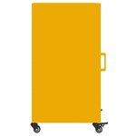 vidaXL Buffet jaune moutarde 36x39x72 cm acier