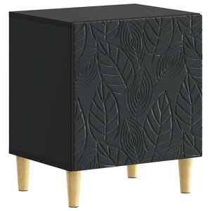 vidaXL Table de chevet Noir 43 x 34 5 x 50 cm Bois d'ingénierie