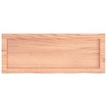 vidaXL Étagère murale marron clair bois chêne massif traité