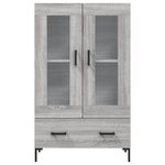 vidaXL Buffet haut sonoma gris 69 5x31x115 cm bois d'ingénierie