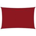 vidaXL Voile de parasol Tissu Oxford rectangulaire 3x6 m Rouge