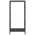 vidaXL Portant de bois chauffage noir 34x25x70 cm
