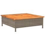 vidaXL Couvercle de base de parasol gris 70x70x25 cm