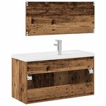 vidaXL Ensemble de meubles salle de bain 3 Pièces bois d'ingénierie