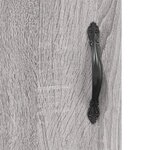 vidaXL Buffet sonoma gris 90x34x80 cm bois d'ingénierie