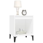 vidaXL Tables de chevet 2 Pièces Blanc 40x35x50 cm