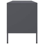 vidaXL Meuble TV anthracite 100 5x39x50 5 cm acier