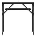 vidaXL TableConsole Chêne noir 75x30x75cm Bois d'ingénierie