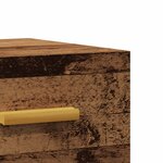 vidaXL Table de chevet murale vieux bois 35x35x20 cm