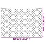 vidaXL Filet lumineux blanc chaud de Noël 4x4 m 544 LED Int/ext