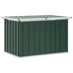 vidaXL Boîtes de rangement Acier galvanisé 109 x 67 x 65 cm Vert