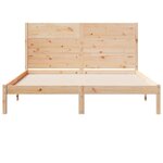 vidaXL Cadre de lit extra long sans matelas 160x220 cm bois massif