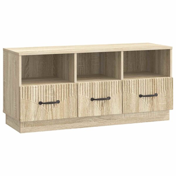 vidaXL Meuble TV Chêne Sonoma 102 x 34 5 x 47 cm Bois d'ingénierie