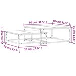 vidaXL Tables basses gigognes 2 Pièces chêne sonoma bois d'ingénierie