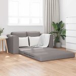 vidaXL Canapé-Lit Taupe 148 x 71 x 83 cm tissu