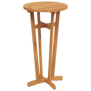 vidaXL Table de bar de jardin Ø60x105 cm Bois d'acacia solide