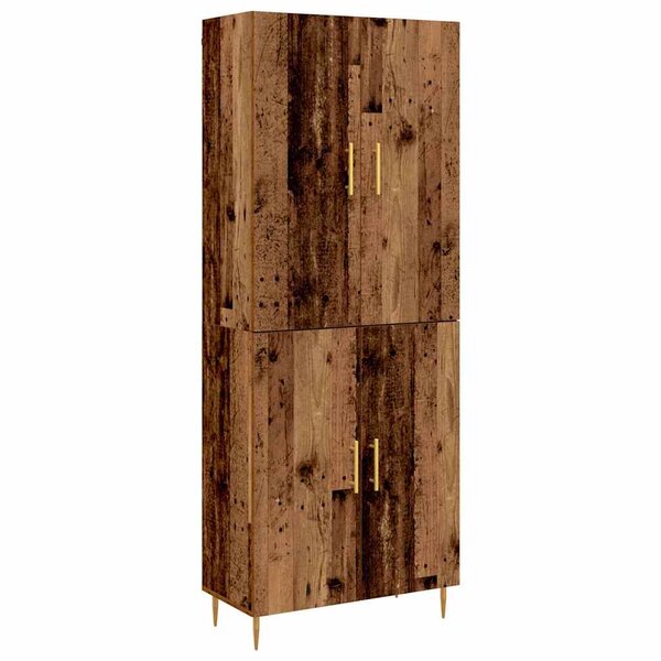vidaXL Haut Armoire Bois ancien 69 5 x 34 x 180 cm Bois d'ingénierie