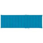 vidaXL Chaise longue double et coussins bleu Bois de pin imprégné