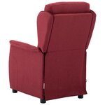 vidaXL Fauteuil de massage Rouge vin en tissu