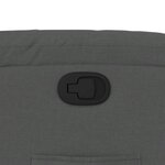 vidaXL Fauteuil inclinable gris foncé tissu
