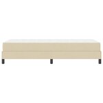 vidaXL Lit à ressorts avec matelas Crème 90 x 190 cm tissu