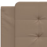 vidaXL Coussin de tête de lit Zadar cappuccino 100 cm similicuir