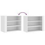 vidaXL Armoire murale blanc 75x35x60 cm bois d'ingénierie