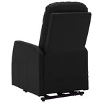 vidaXL Fauteuil de massage Noir Similicuir