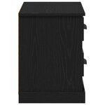vidaXL Meuble TV Chêne noir 99 5 x 35 5 x 48 cm Bois d'ingénierie