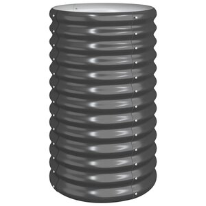 vidaXL Jardinière Acier galvanisé 40x40x68 cm Anthracite
