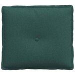 vidaXL Coussin de Dos Vert foncé 50 x 19 x 45 cm tissu